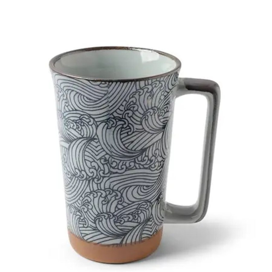 Miya Company Tall Mug Blue Wave 12 Oz. | Mugs