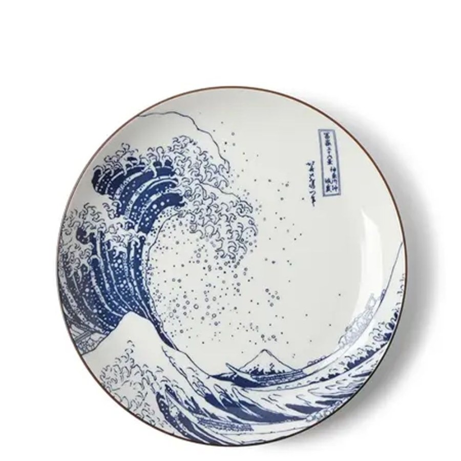 Miya Company Plate The Great Wave 8-1/2" | Medium Plates