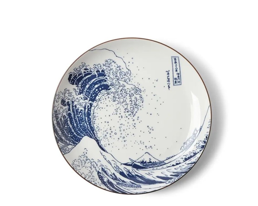 Miya Company Plate The Great Wave 8-1/2" | Medium Plates