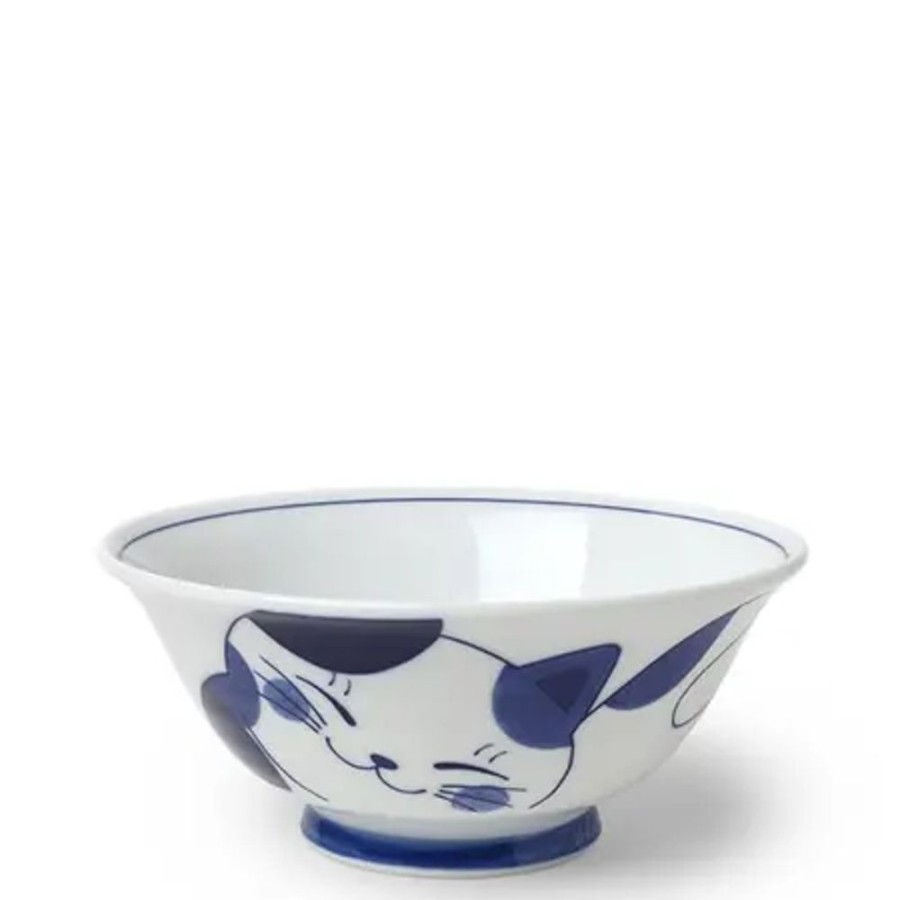 Miya Company Blue Cats 7.5" Bowl | Bowls