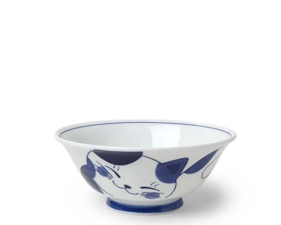 Miya Company Blue Cats 7.5" Bowl | Bowls