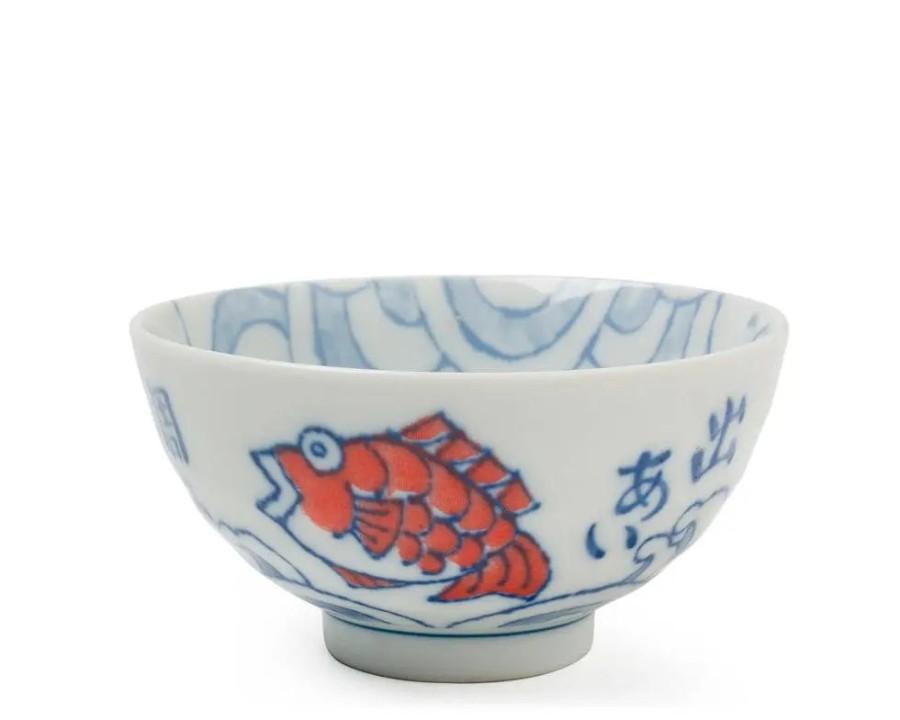 Miya Company Red Tai 4.5" Rice Bowl | Bowls