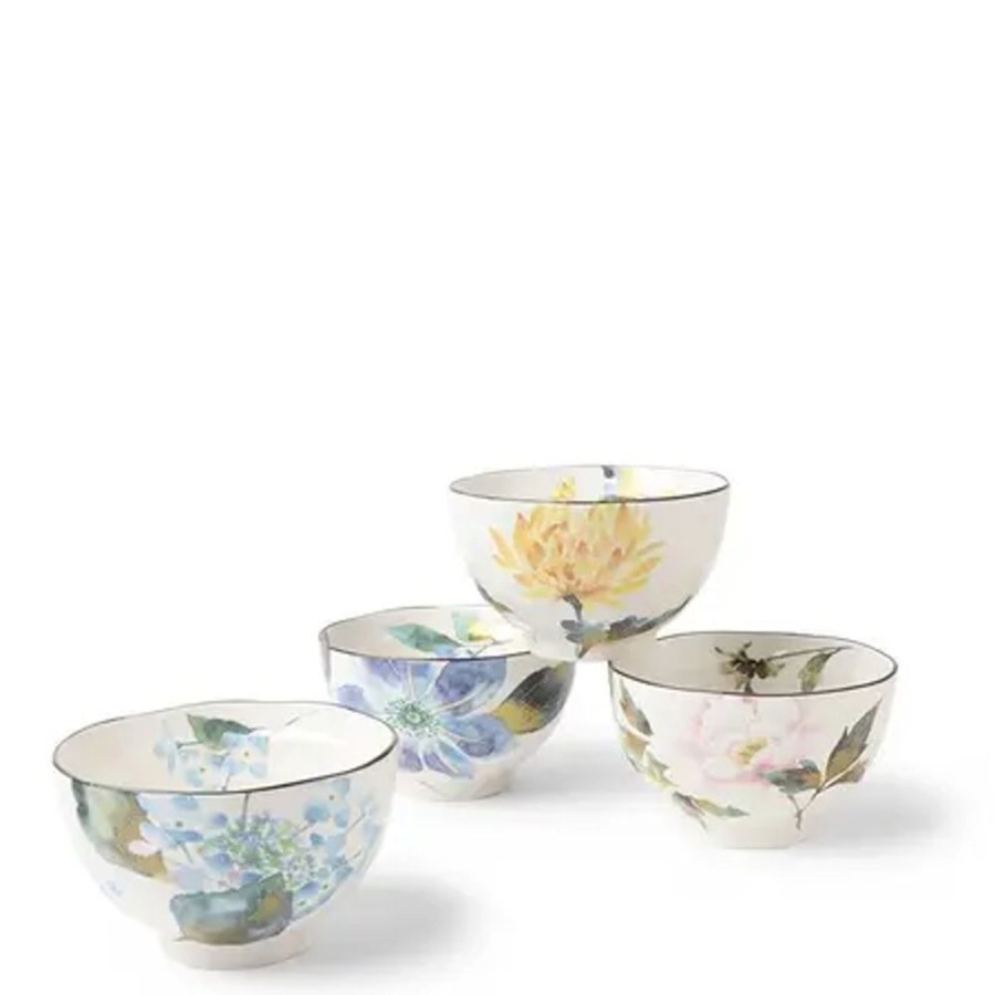 Miya Company Floral Summer Rice Bowl Set | Bowl Sets