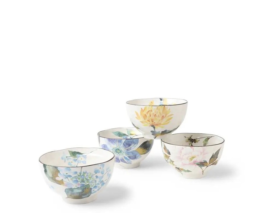 Miya Company Floral Summer Rice Bowl Set | Bowl Sets