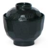 Miya Company Black 8 Oz. Soup Bowl With Lid | Specialty Service