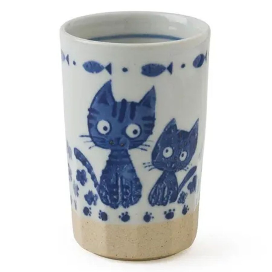 Miya Company Blue Cats Cup 9 Oz. | Cups/Mugs