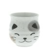 Miya Company Teacup White Calico Cat | Teacups