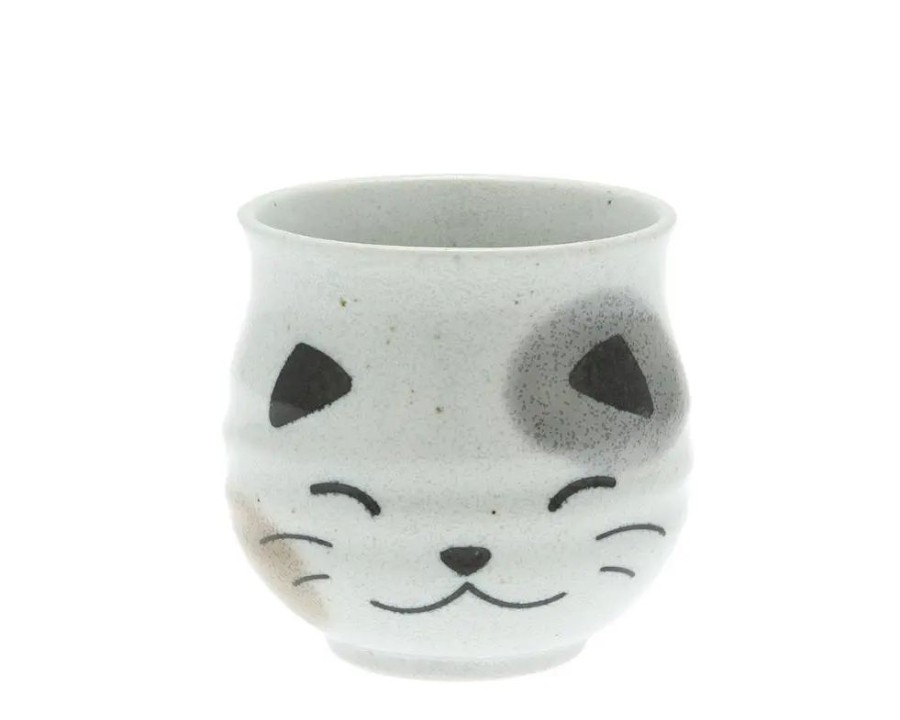 Miya Company Teacup White Calico Cat | Teacups