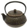 Miya Company Cast Iron Teapot Black Maple | Teapots - Cast Iron