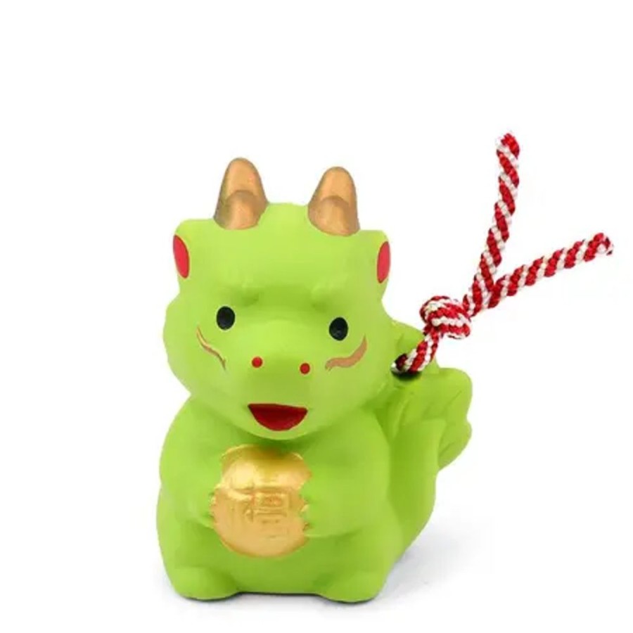 Miya Company Figurine Dragon Green With Cord | Zodiac