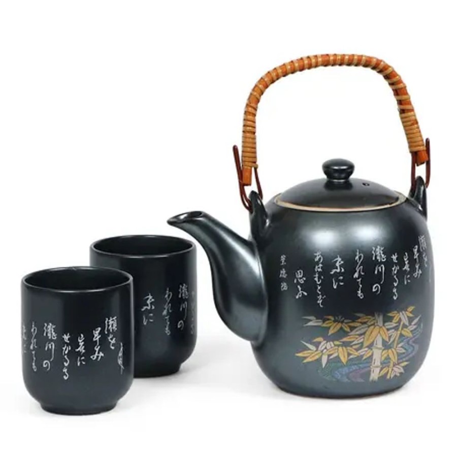 Miya Company Gold Bamboo Kintake Tea Set | Tea Sets - Ceramic