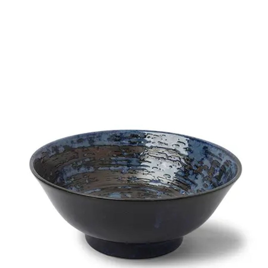 Miya Company Blue Black Swirl 8.25" Bowl | Serving Bowls & Plates