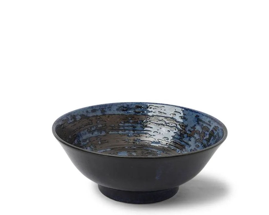 Miya Company Blue Black Swirl 8.25" Bowl | Serving Bowls & Plates