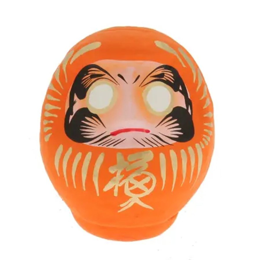 Miya Company Daruma Orange Rebirth 3-3/4" | Figurines