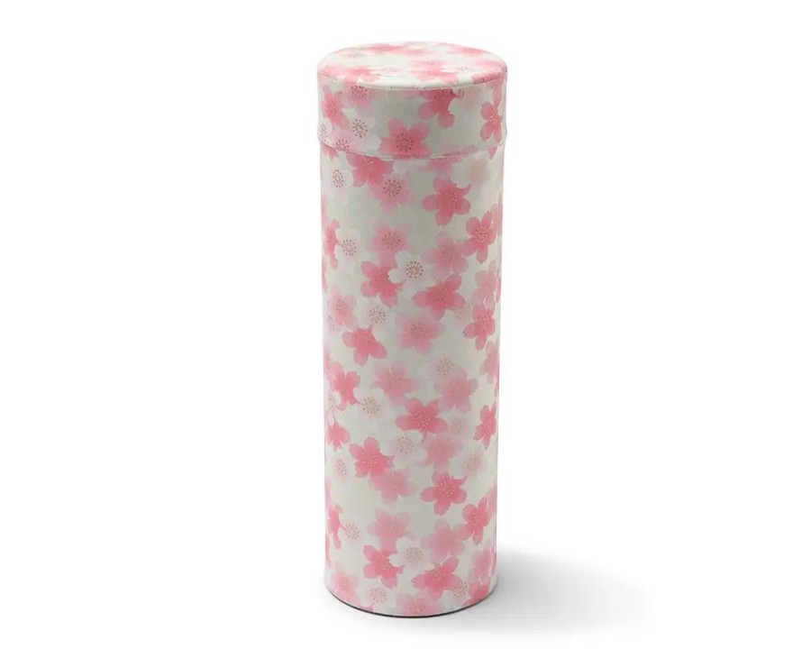 Miya Company Tea Canister White Sakura Blossoms | Teaware Accessories