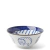 Miya Company Blue & White Cat 5-3/4" Bowl | Bowls