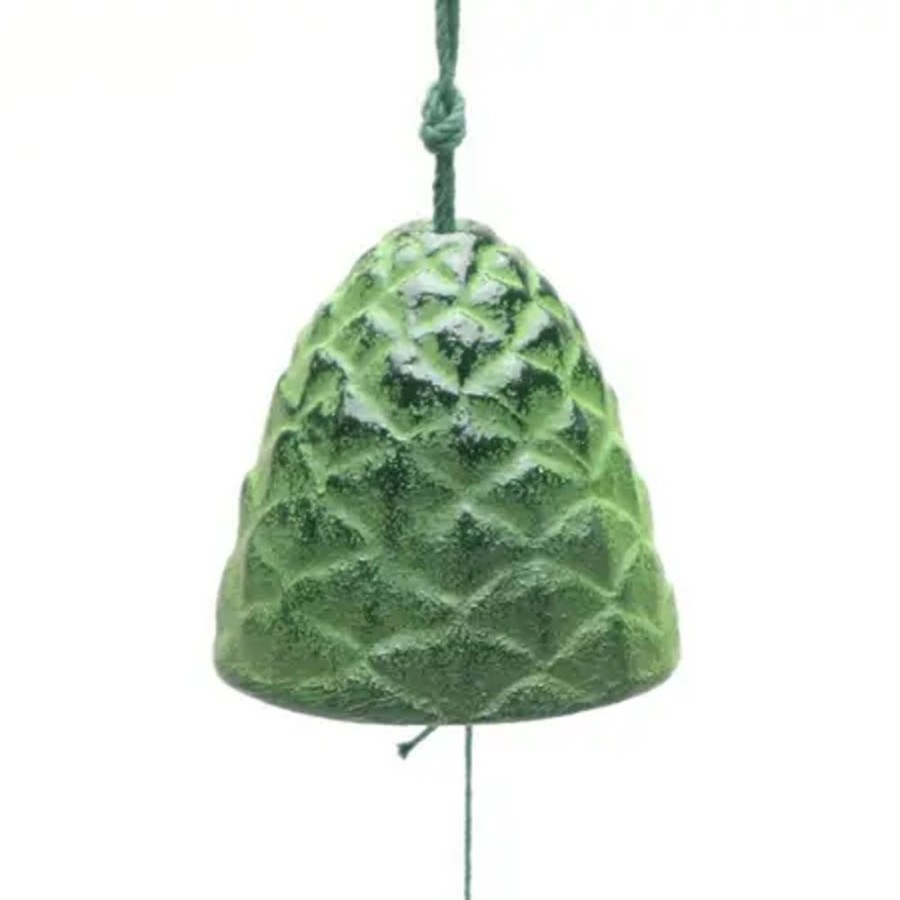 Miya Company Wind Chime Pine Cone Green 1-5/8" | Wind Chimes