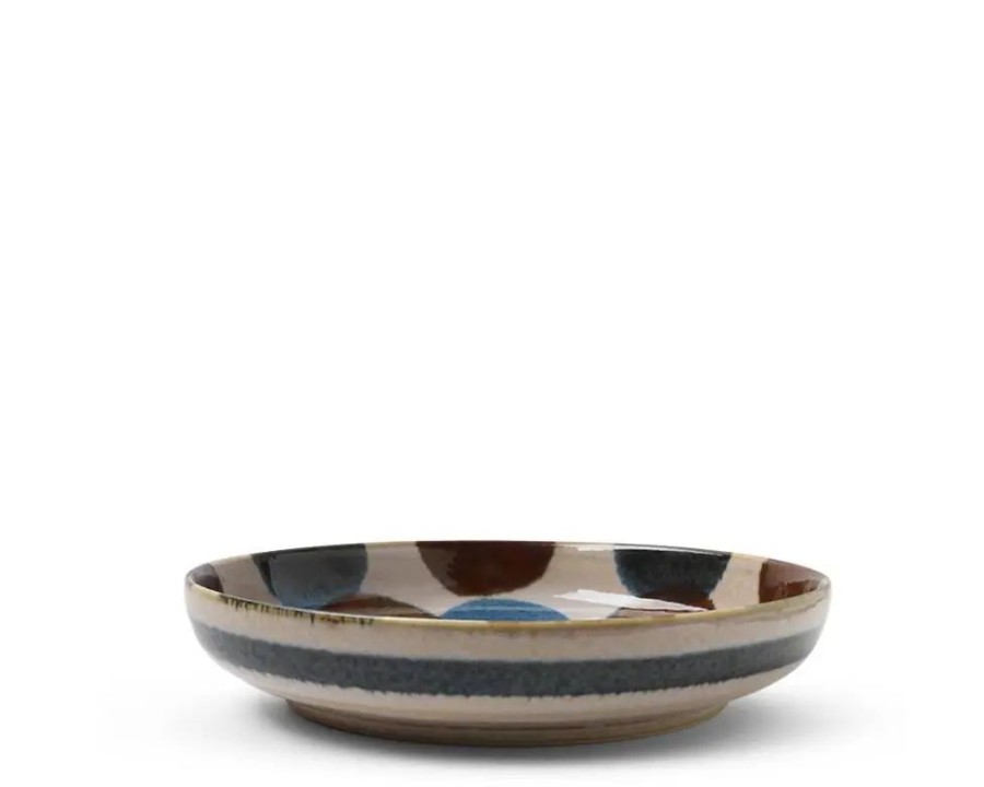 Miya Company Rustic Dots 7.75" Shallow Bowl | Shallow Bowls