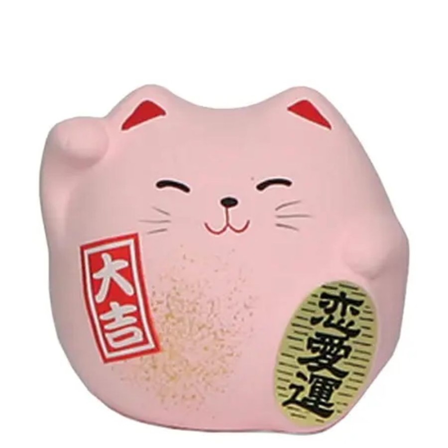 Miya Company Feng Shui Cat 2.25" - Pink | Figurines