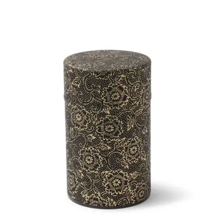 Miya Company Tea Canister Black/Gold Mum | Teaware Accessories