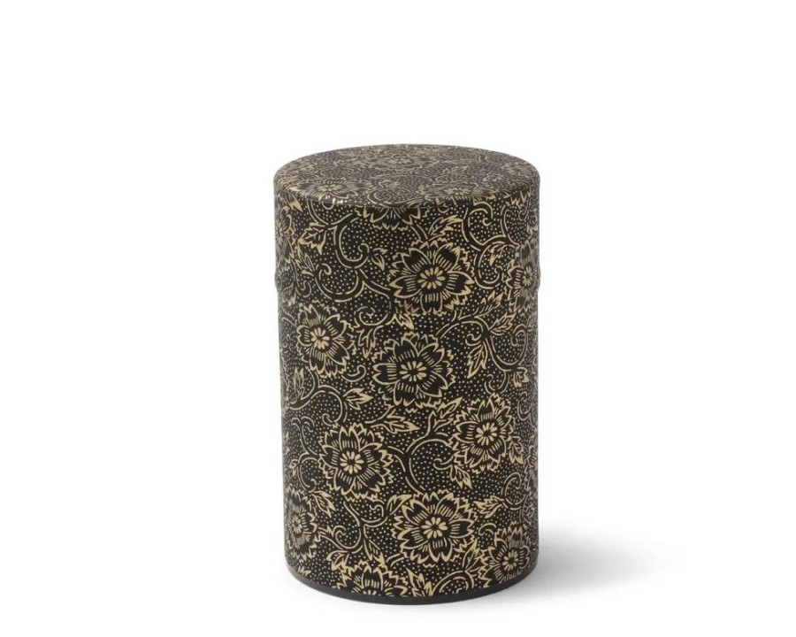 Miya Company Tea Canister Black/Gold Mum | Teaware Accessories