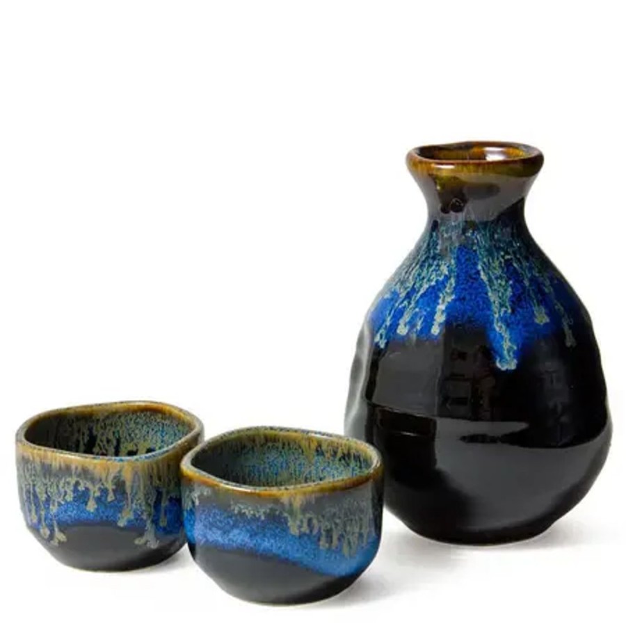 Miya Company Yuugata Glaze Sake Set | Sake Sets