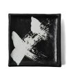 Miya Company Black & White Brush Square Plate | Medium Plates