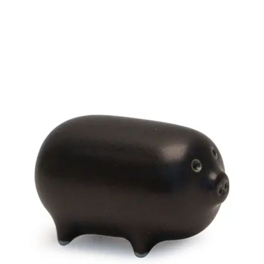 Miya Company Mori Pig Figurine - Black At Miya | Pigs