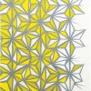 Miya Company Furoshiki Pattern Asanoha Yellow 27.5" Sq. | Furoshiki & Tenugui