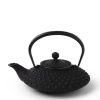 Miya Company Cast Iron Teapot Flat Hailstone 0.5L | Teapots - Cast Iron