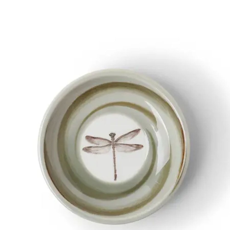 Miya Company Sauce Dish 3-3/4" Spiral Dragonfly | Sauce Dishes