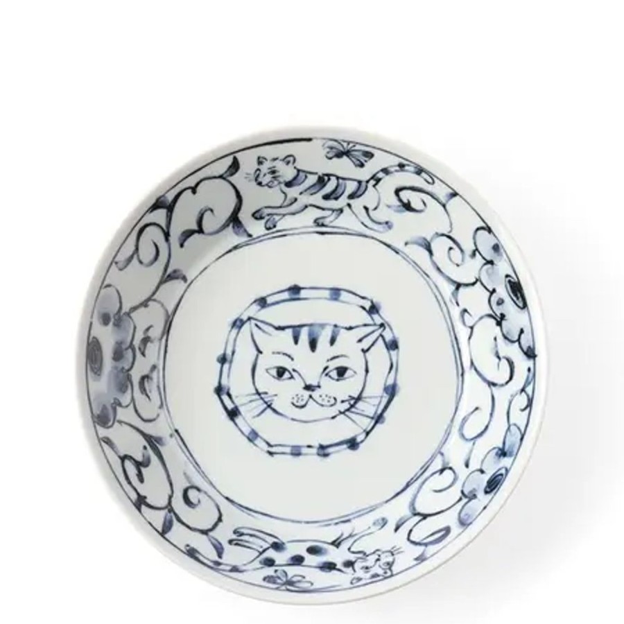 Miya Company Plate 8" Cat Face | Plates