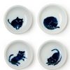 Miya Company Midnight Blue Cat Dish Set | Cats