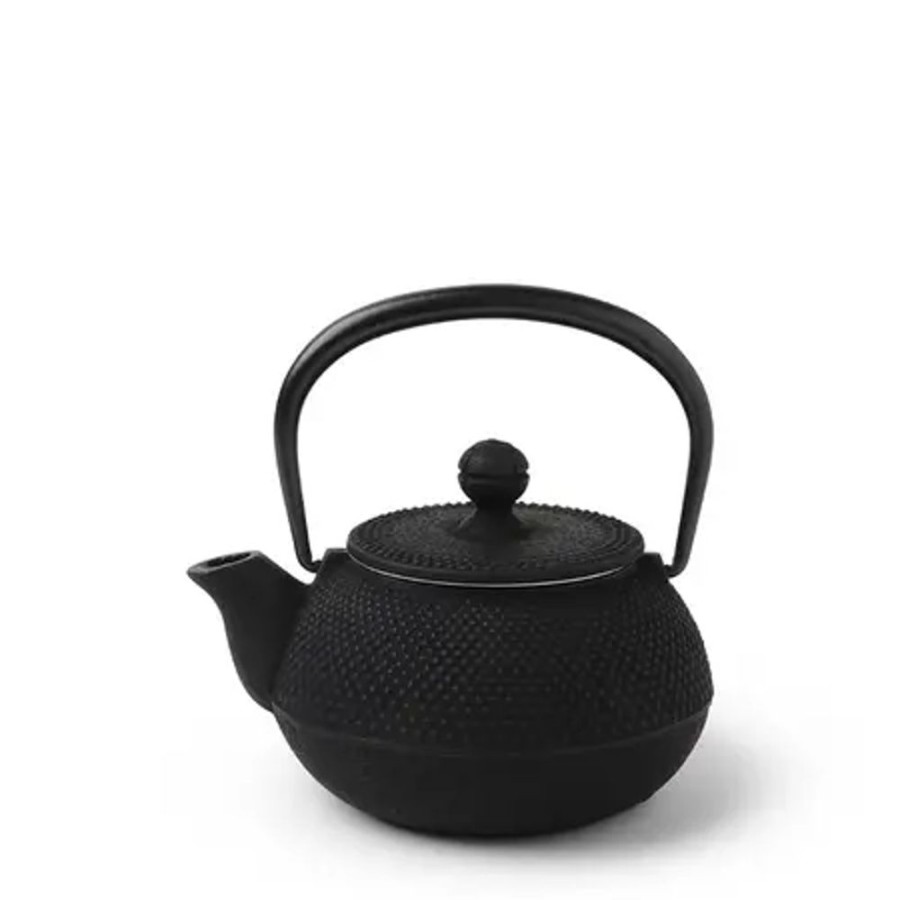 Miya Company Cast Iron Teapot Black Hobnail 0.325L | Teapots - Cast Iron