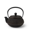 Miya Company Cast Iron Gold/Black Hobnail Teapot 0.65L | Cast Iron