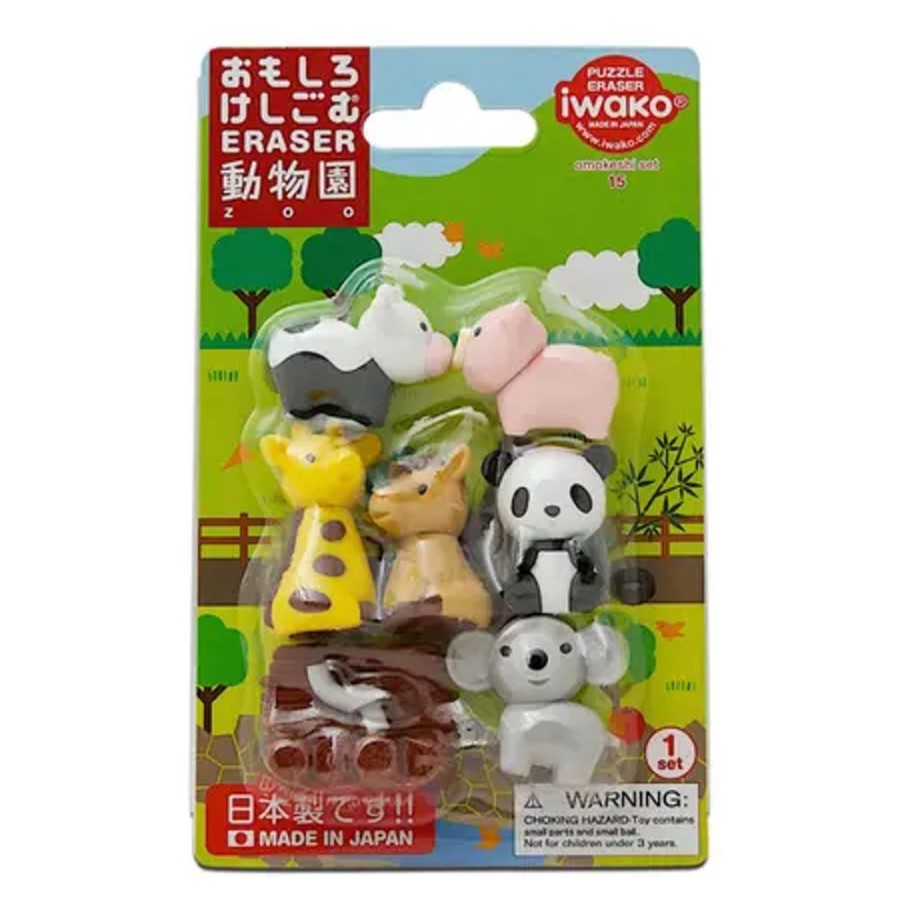 Miya Company Iwako Zoo Animals Eraser Pack At Miya | Other