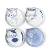 Miya Company Nekotori Cat Plate 4.25" Set/4 | Plates