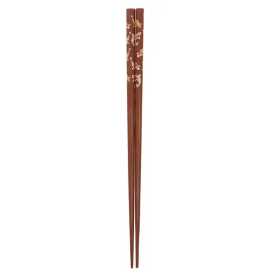 Miya Company Chopsticks Red Gold Koi Pond | Fish