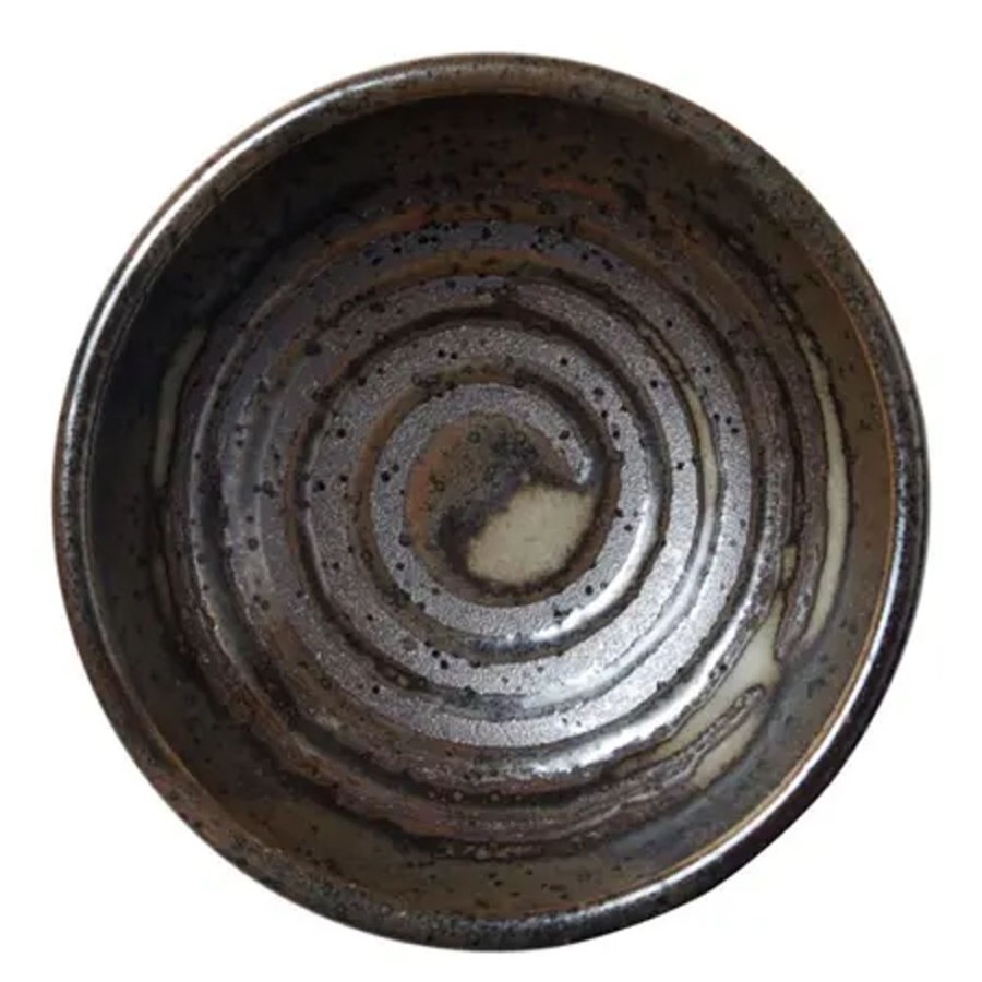 Miya Company Dark Brown Swirl 3.25" Sauce Dish | Sauce Dishes