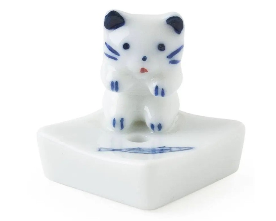 Miya Company Cat & Fish Incense Holder | Cats