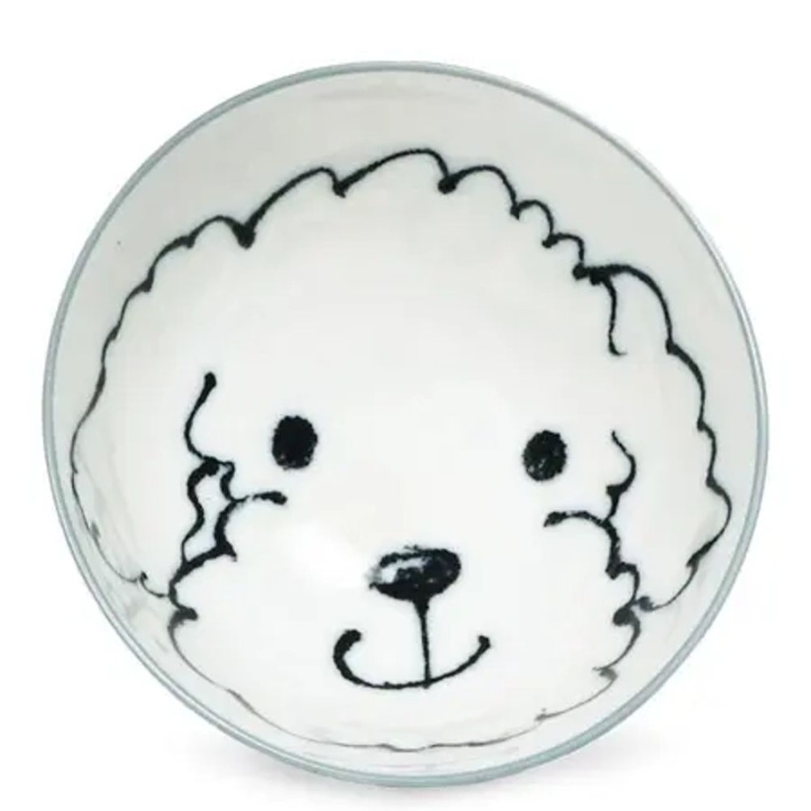 Miya Company Dog Days 4.5" Rice Bowl - Poodle | Dogs