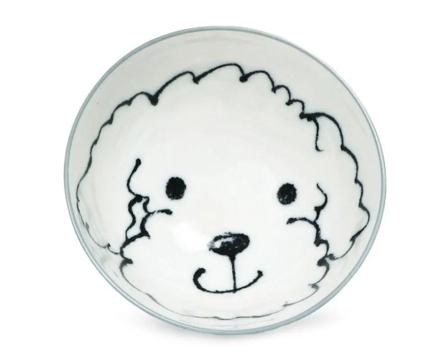 Miya Company Dog Days 4.5" Rice Bowl - Poodle | Dogs