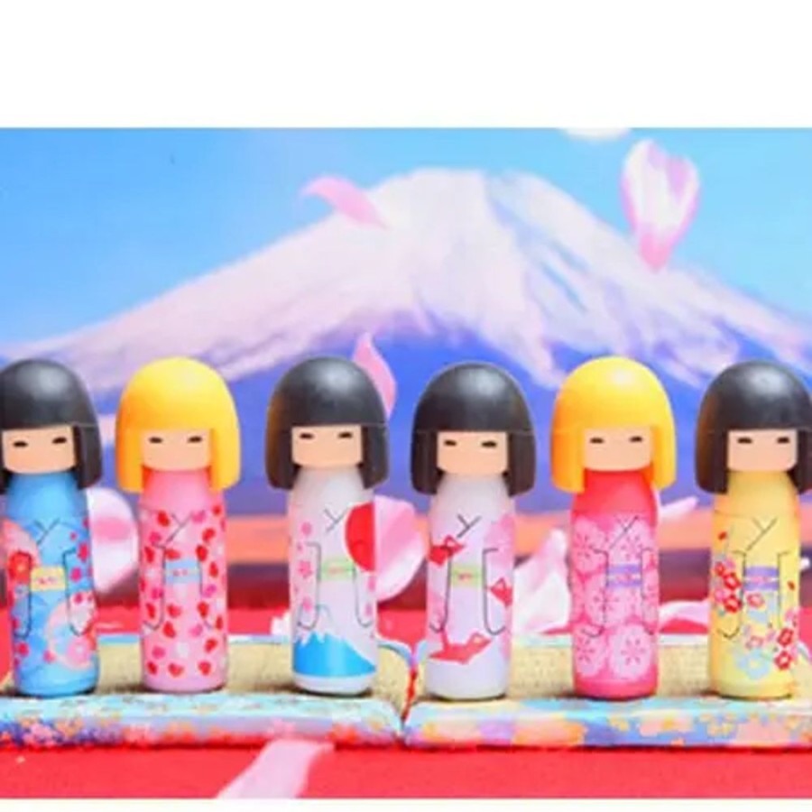 Miya Company Iwako Kokeshi Doll Erasers At Miya | Figurines