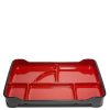 Miya Company Lacquered Lunch Tray 14" X 9.5" - Red | Sushi Service