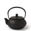 Miya Company Cast Iron Teapot Black Goldfish | Teapots - Cast Iron