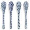 Miya Company Blue & White Dessert Spoon Set | Other Utensils