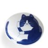 Miya Company Blue Cats 7.5" Oval Bowl | Bowls