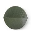 Miya Company Hazara Leaf Plate Green 8.75" | Medium Plates