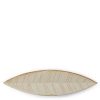 Miya Company Hazara Leaf Plate White 14.5" X 3.75" | Serving Bowls & Plates