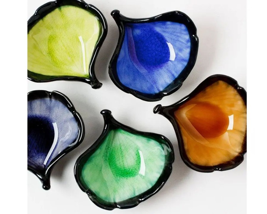 Miya Company Ginkgo Leaf 3.5" Mini Bowl Set | Bowl Sets